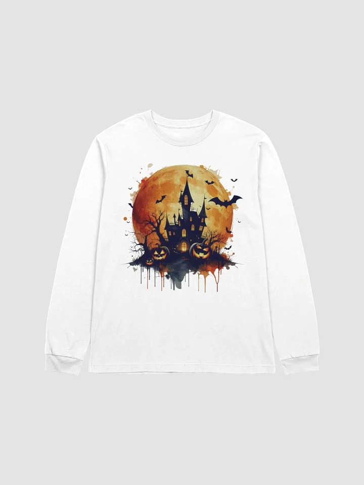 Spooky Haunted House Halloween Long Sleeve T-Shirt product image (2)