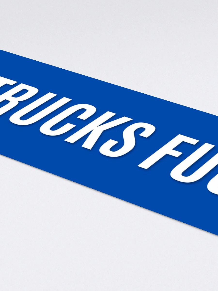 Nazi Trucks F*ck Off - Bumper Sticker - Blue product image (4)