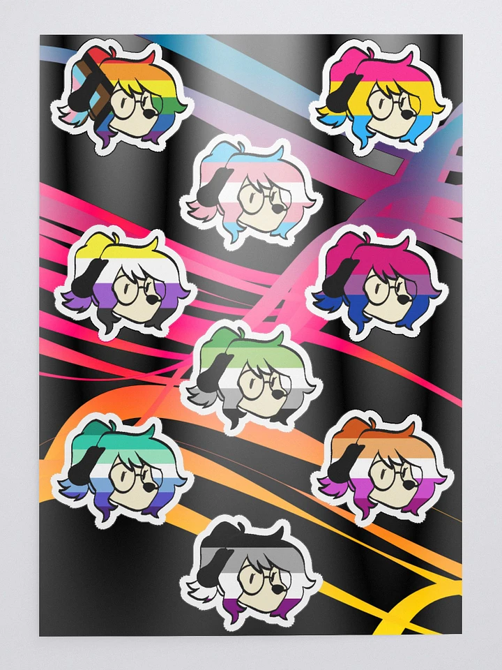 Iconic Lumi LGBTQ+ Kiss Cut Sticker Sheet product image (1)