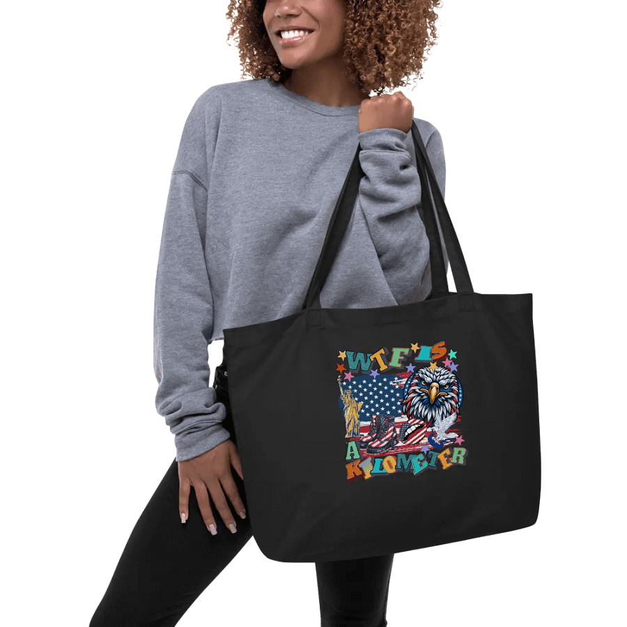 WTF Is A Kilometer Patriotic Pride Eco Tote product image (5)