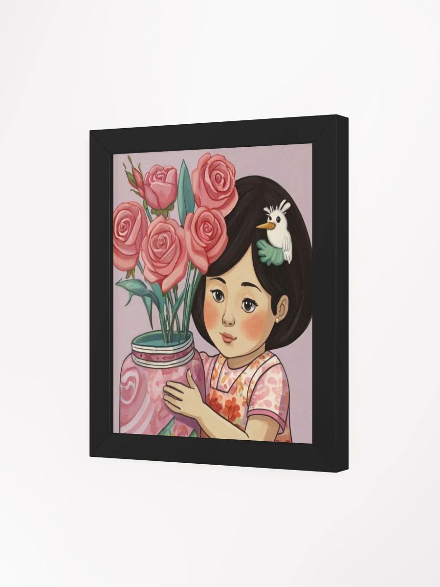 Whimsical Rose Jar - Framed Matte Poster product image (76)