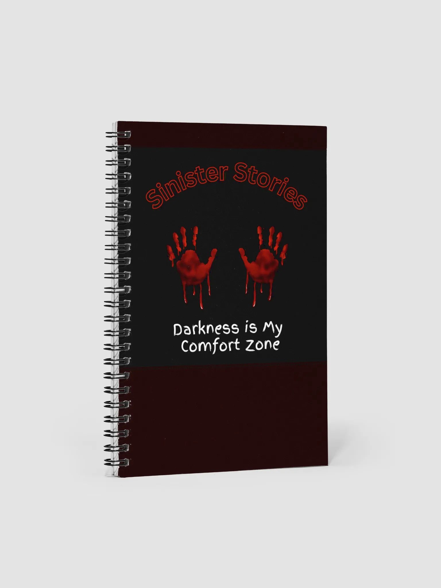 "Darkness Is My Comfort Zone" Sinister Spiral Journal product image (1)