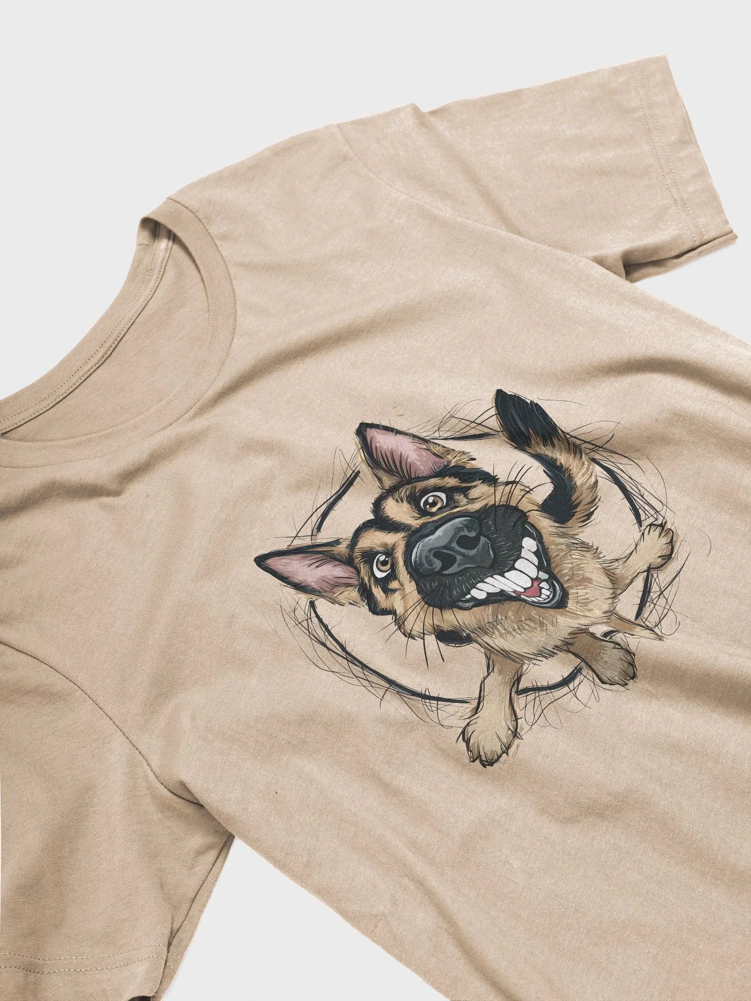 German Shepherd scribble drawing product image (4)