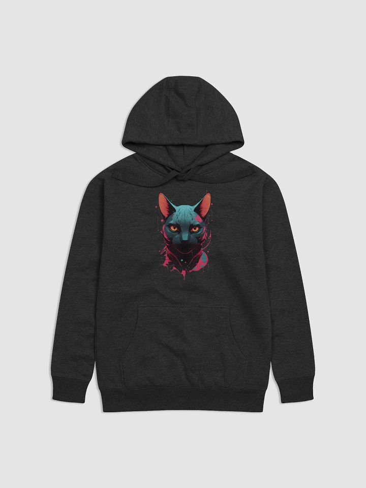Neon Cat Vibes Premium Hoodie product image (3)