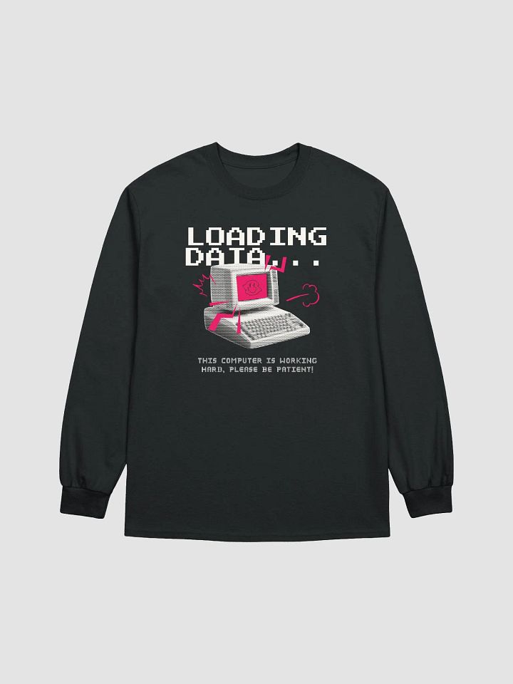 loading data - Pixelated Smiley Retro Computer Long Sleeve Tee product image (1)