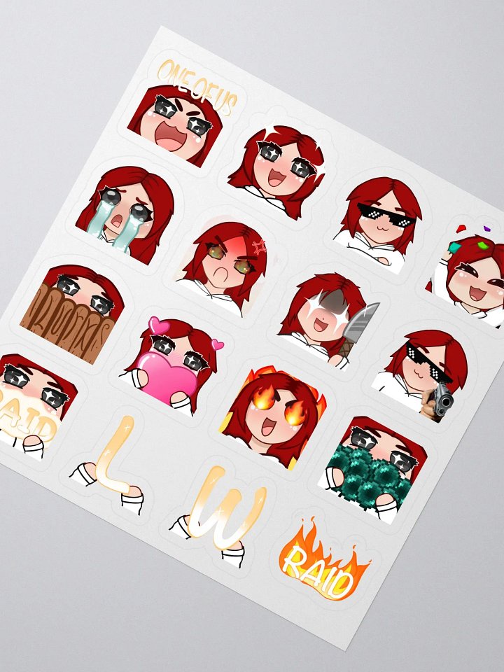 Emote Sticker Sheet product image (2)