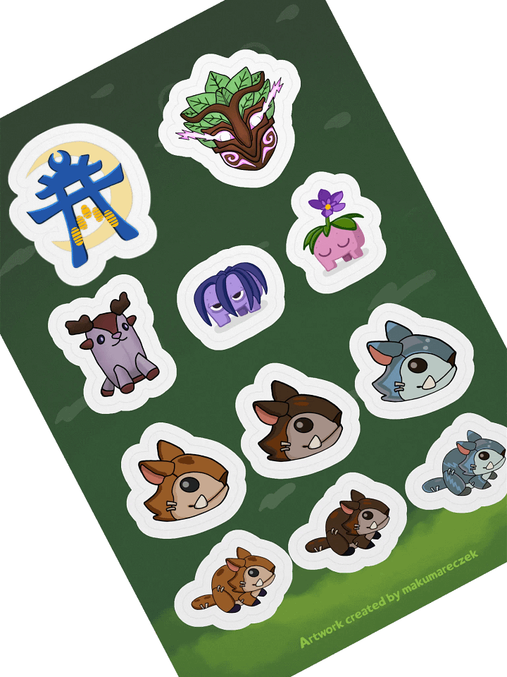 Palia Emotes Fall Set - Kiss Cut Sticker Sheet product image (2)