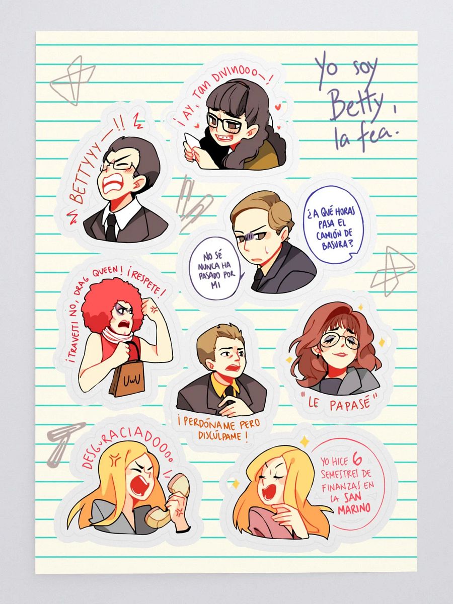 [BETTY] Sticker sheet product image (3)