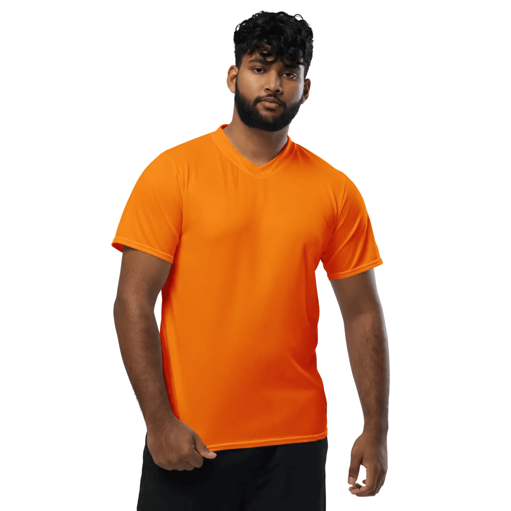 Plain Color Orange Athletic Jersey product image (1)