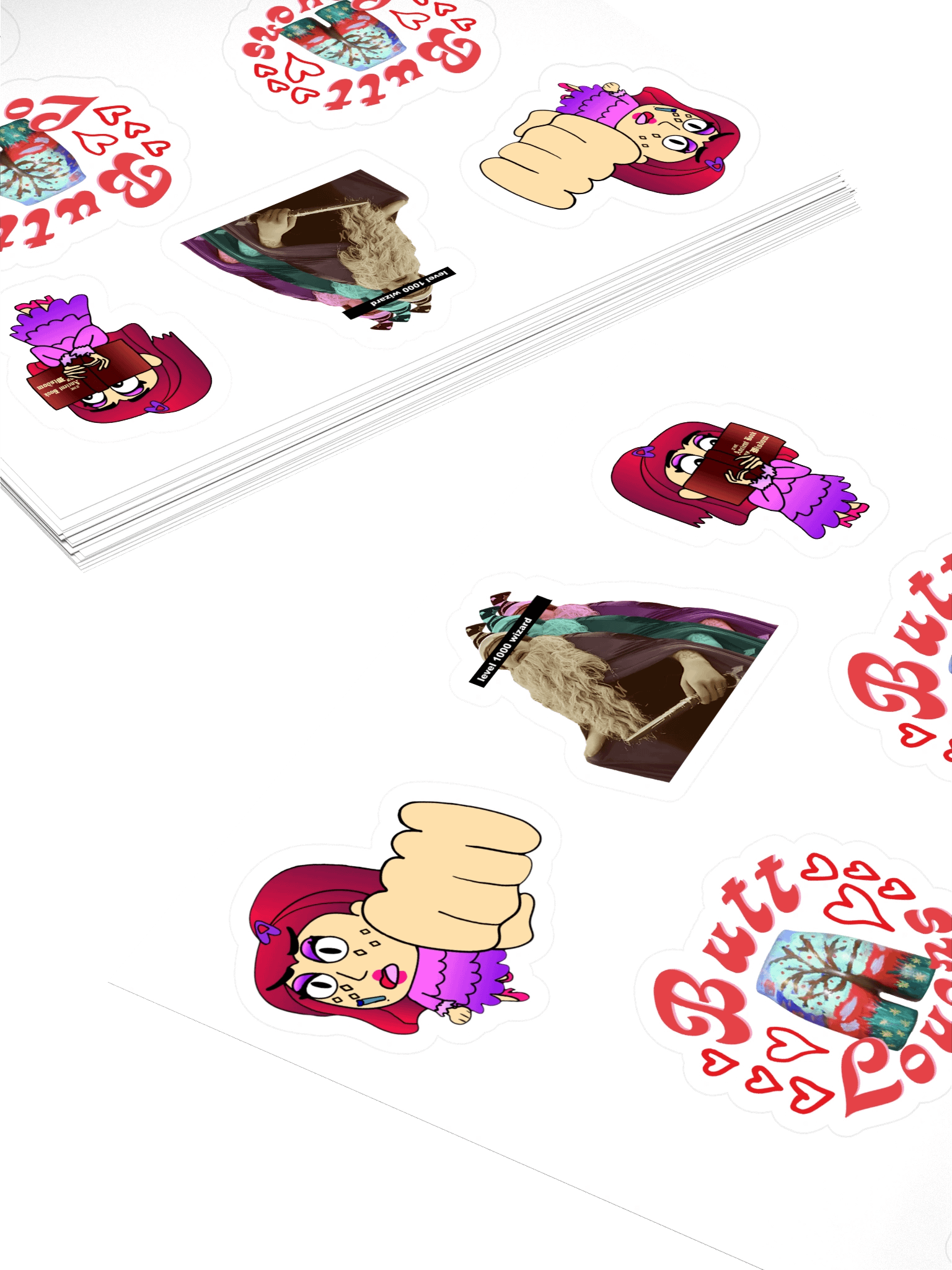 Butt lover wizard stickers product image (4)