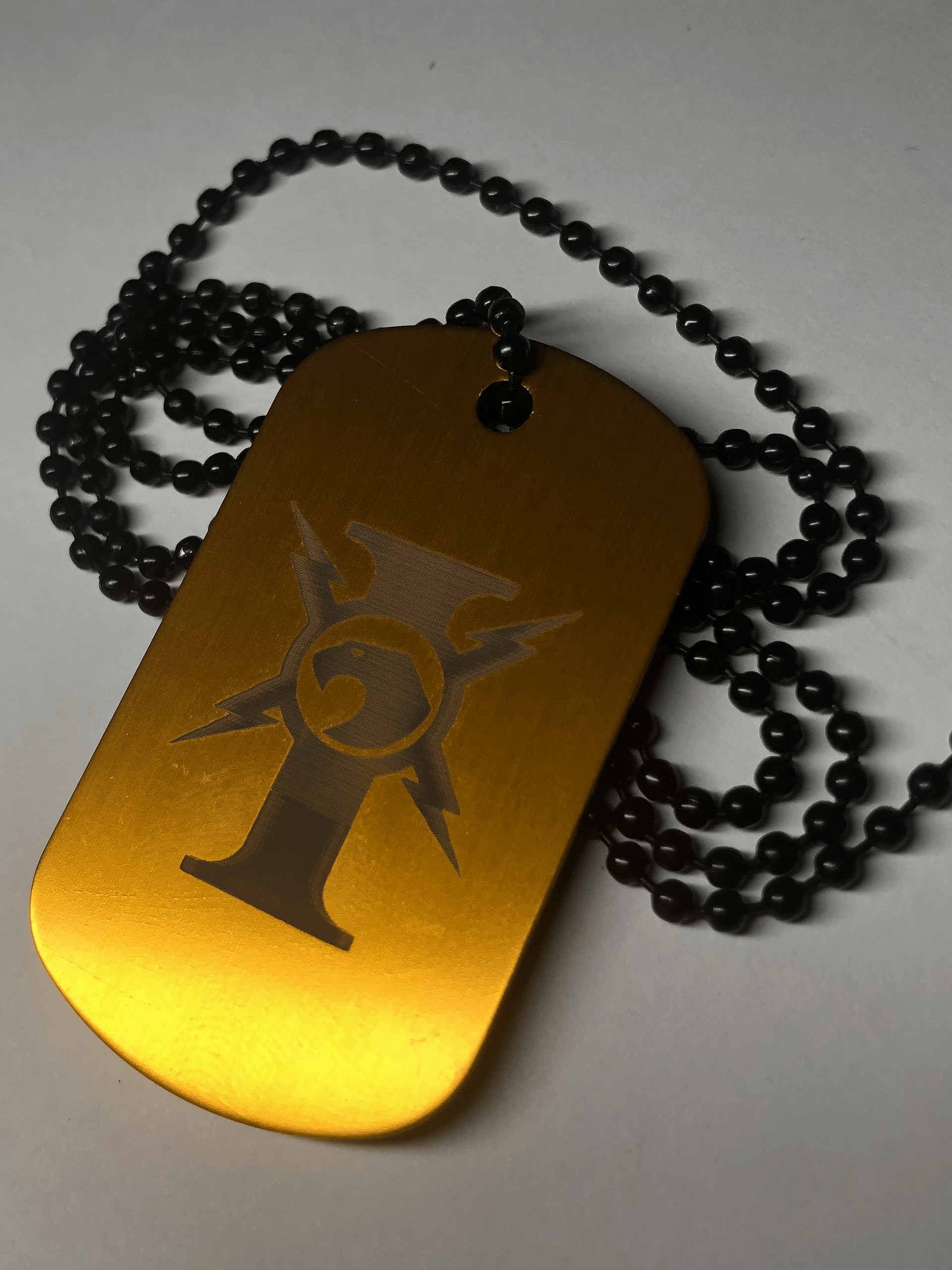 CUSTOS - Engraved Dog Tag Pendant Necklace product image (2)