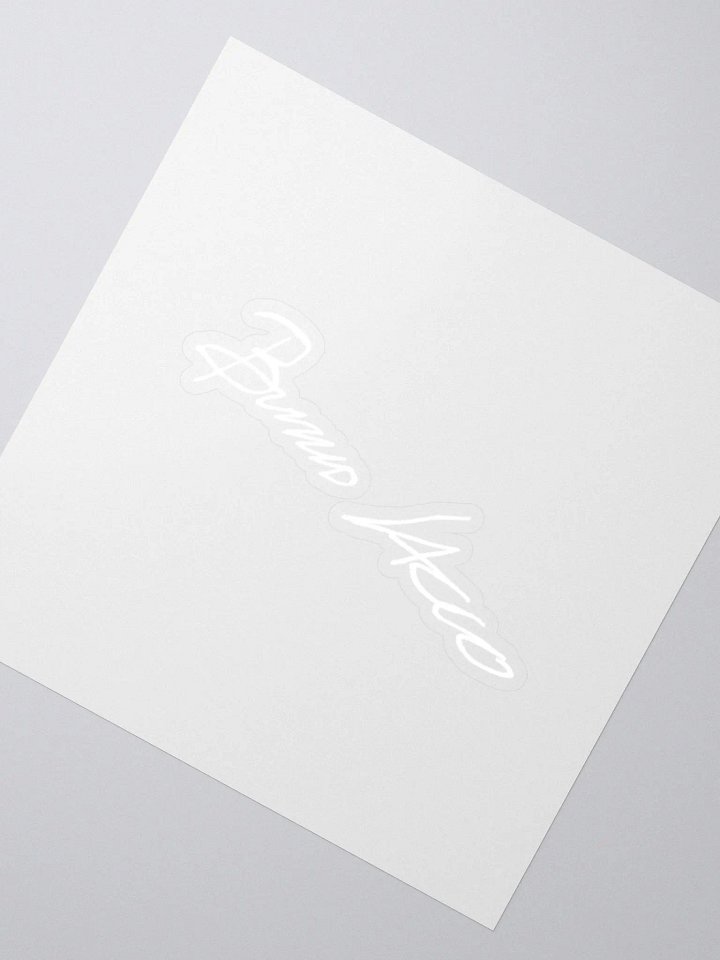 Bruno Sacco's signature on the sticker. product image (2)