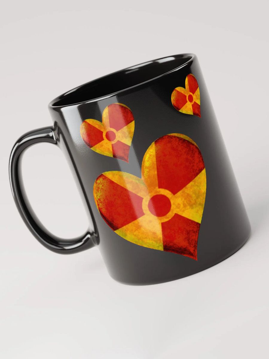50 Rad Hearts Mug - Red on Black product image (4)