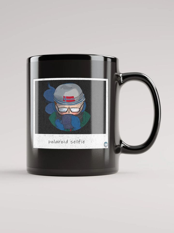 Polaroid Selfie Black Ceramic Mug product image (1)