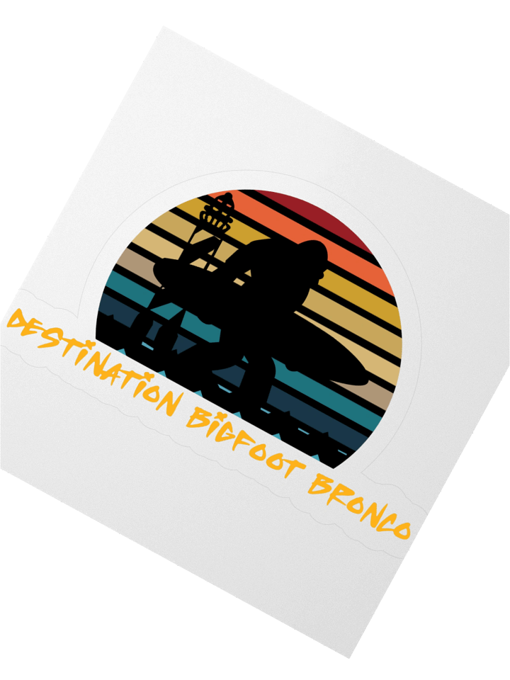 Destination Bigfoot Bronco Classic Logo Decal (Multiple Sizes Available) product image (2)