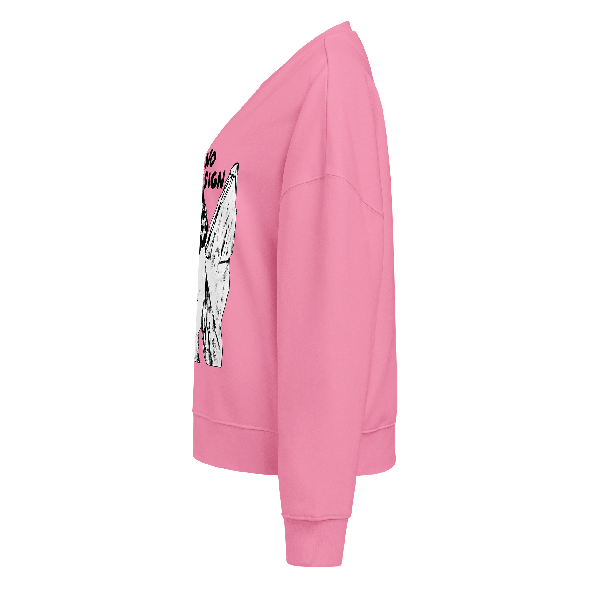 "NO SIGN" women's boxy crewneck product image (8)