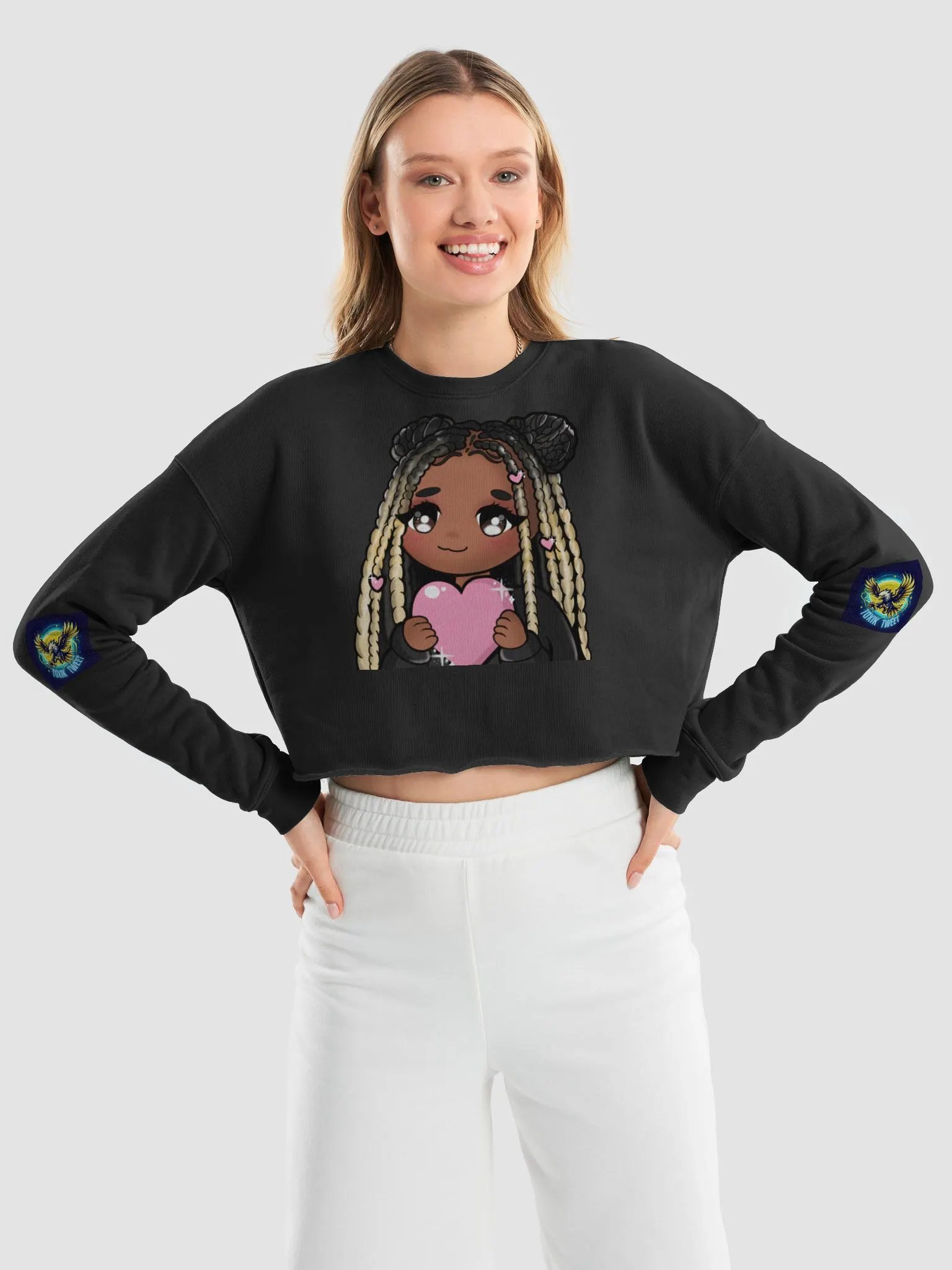 Toxik Tweet Eagle Spirit Women's Crop Sweatshirt product image (9)