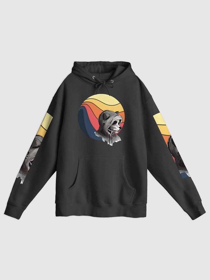 Ethereal Skull Spirit Sunset Ghostly Dog for Halloween Hoodie product image (2)