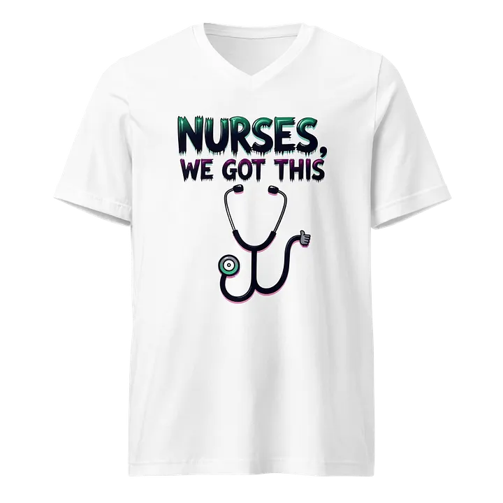 Thumbs-Up Nurse V-Neck Tee product image (1)