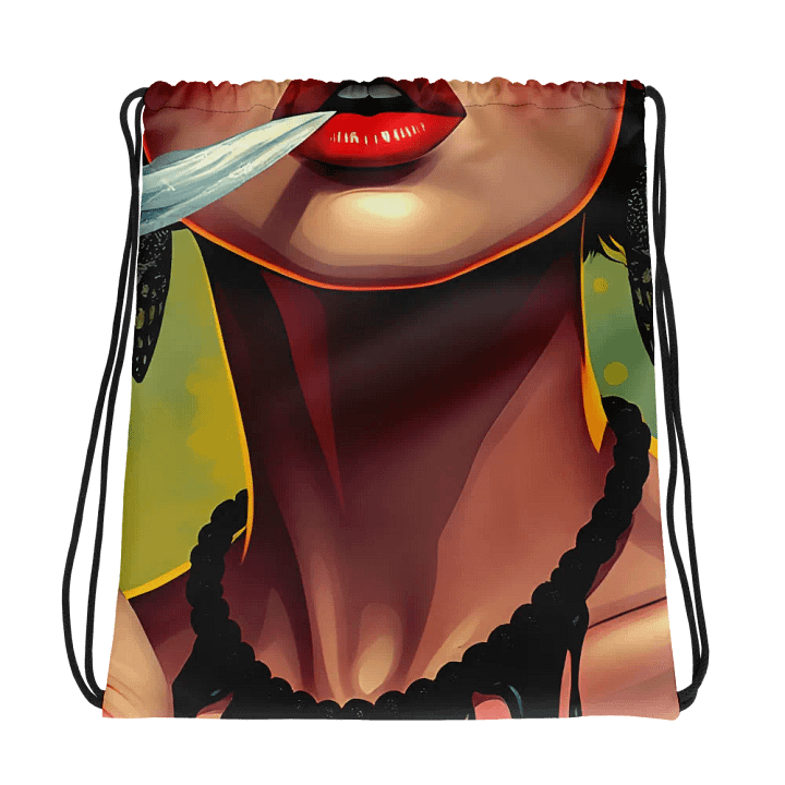Whispering Feathers Drawstring Bag product image (1)