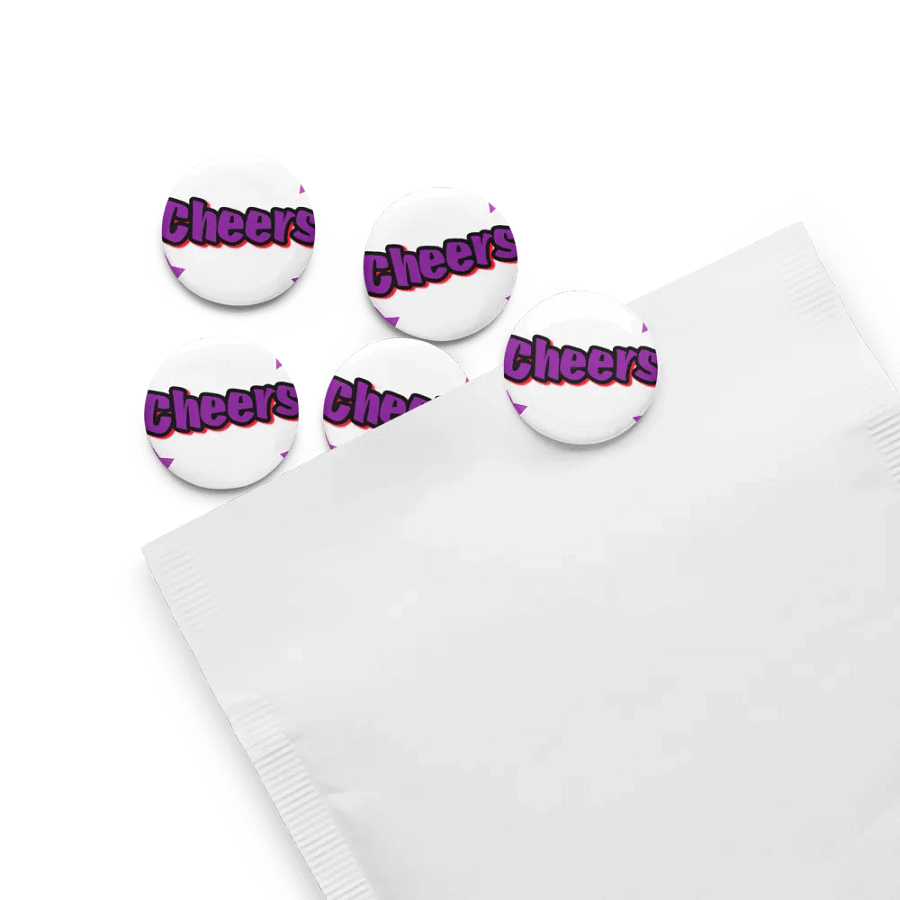 Neon Cheers Pin Buttons Set product image (13)