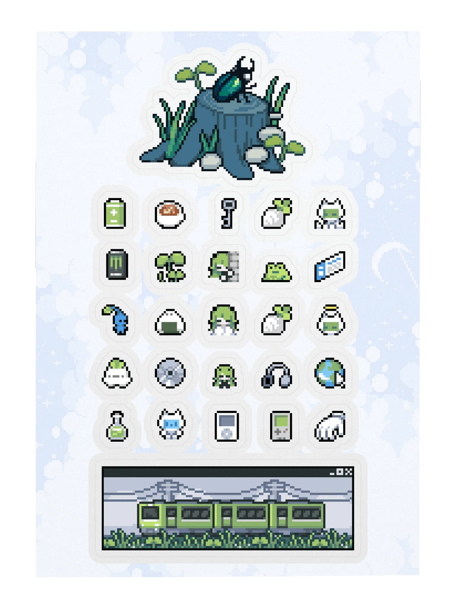 Mini Pixel Sticker Sheet product image (1)