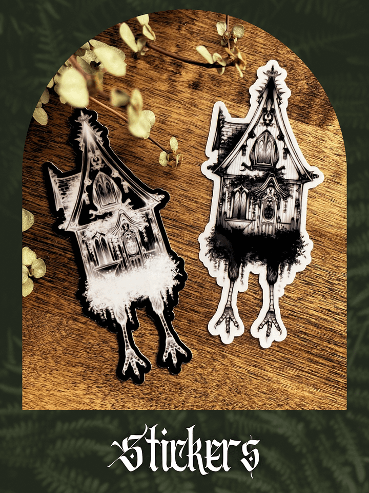 Baba Yaga House Sticker product image (1)