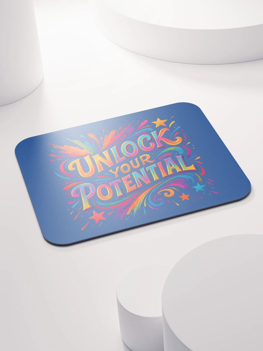 Unlock Your Potential Mouse Pad – Bold Office Inspiration product image (4)