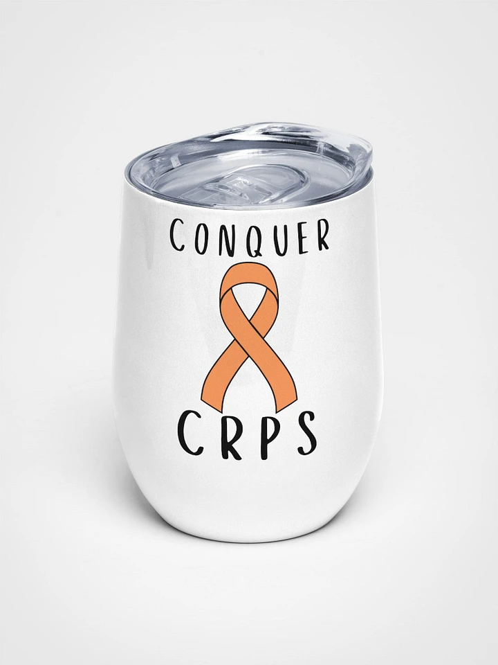 Classic Conquer CRPS Awareness stainless steel Wine Tumbler product image (1)