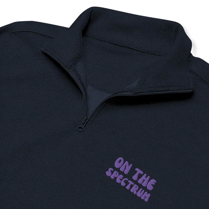 ON THE SPECTRUM (purple) embroidered quarter zip product image (12)