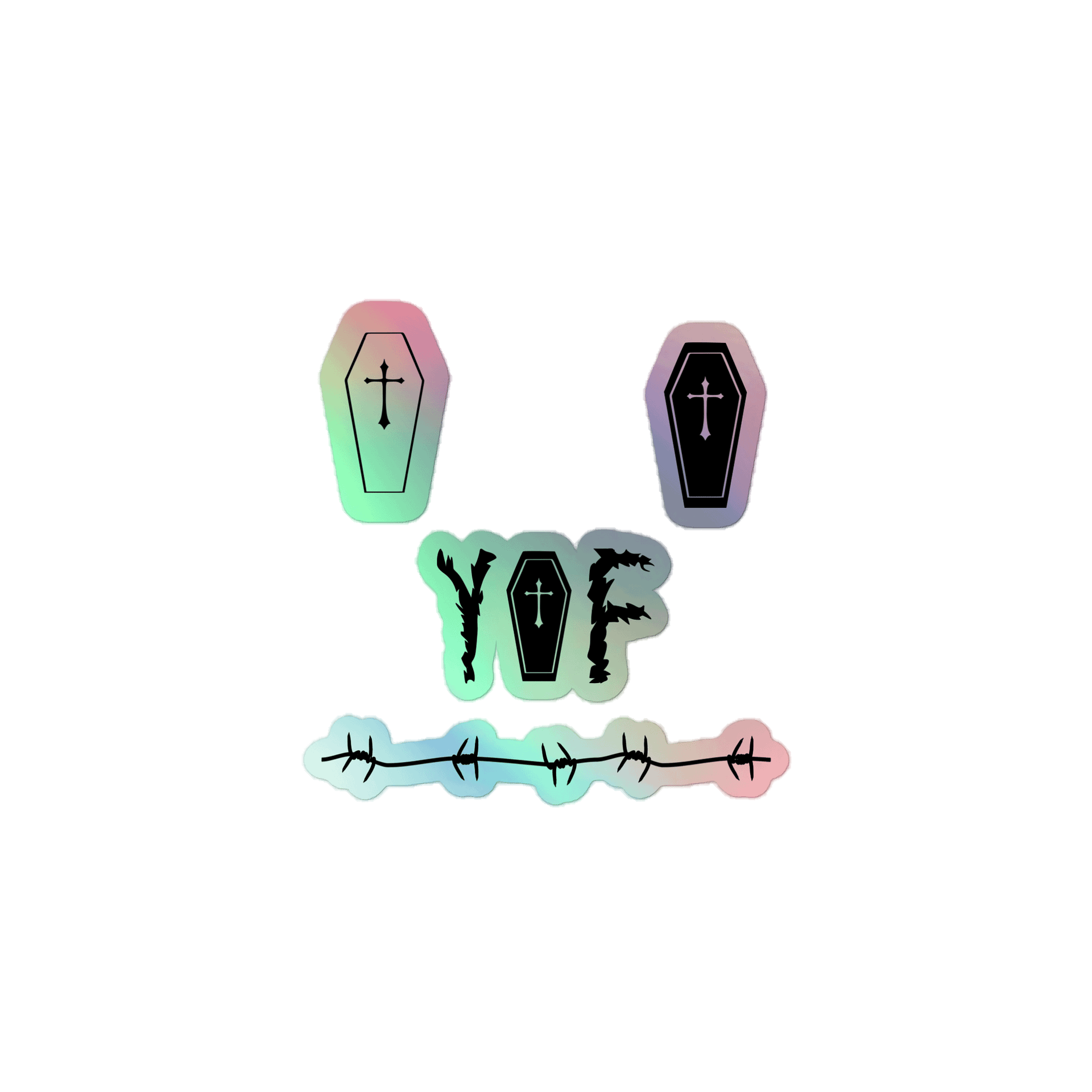 Your Inner Funeral Holographic Stickers product image (1)