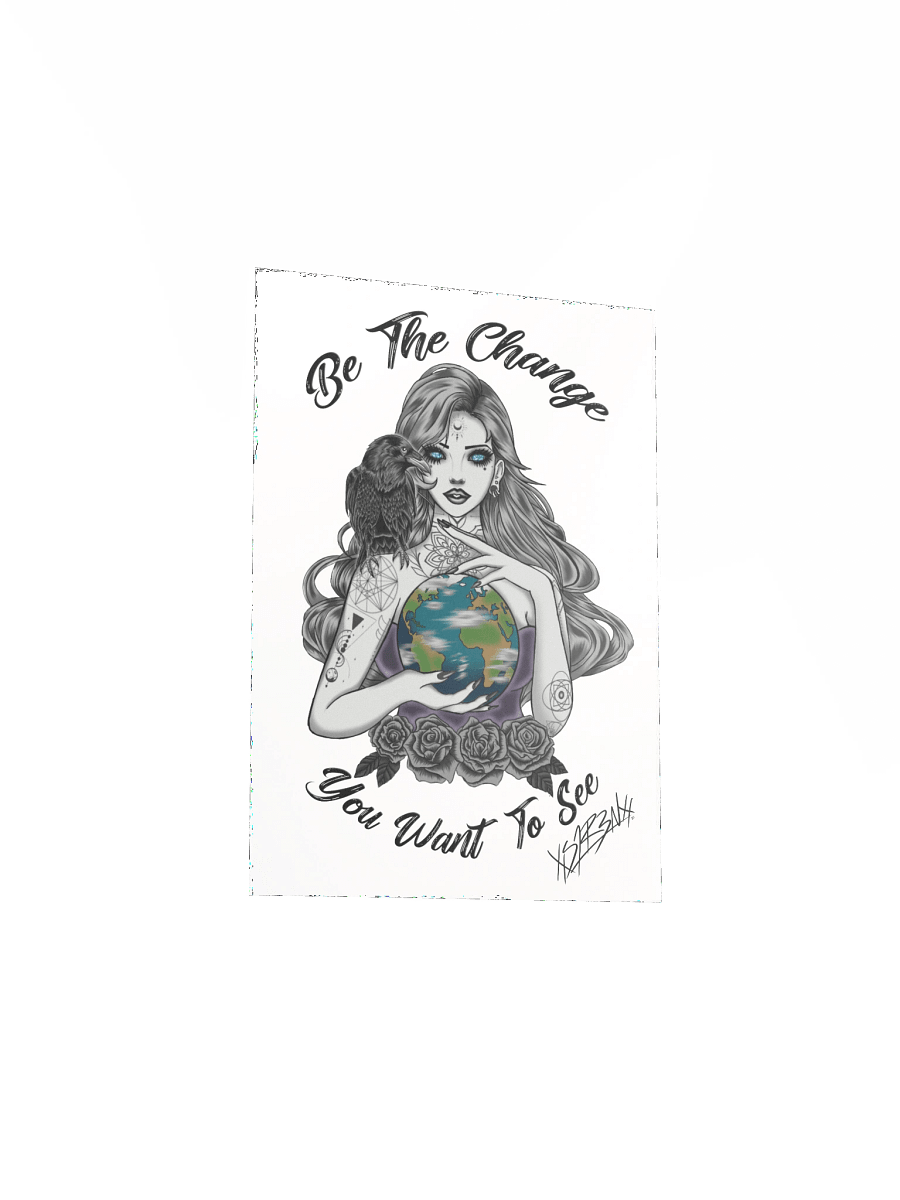 Be the change Poster signed White product image (20)