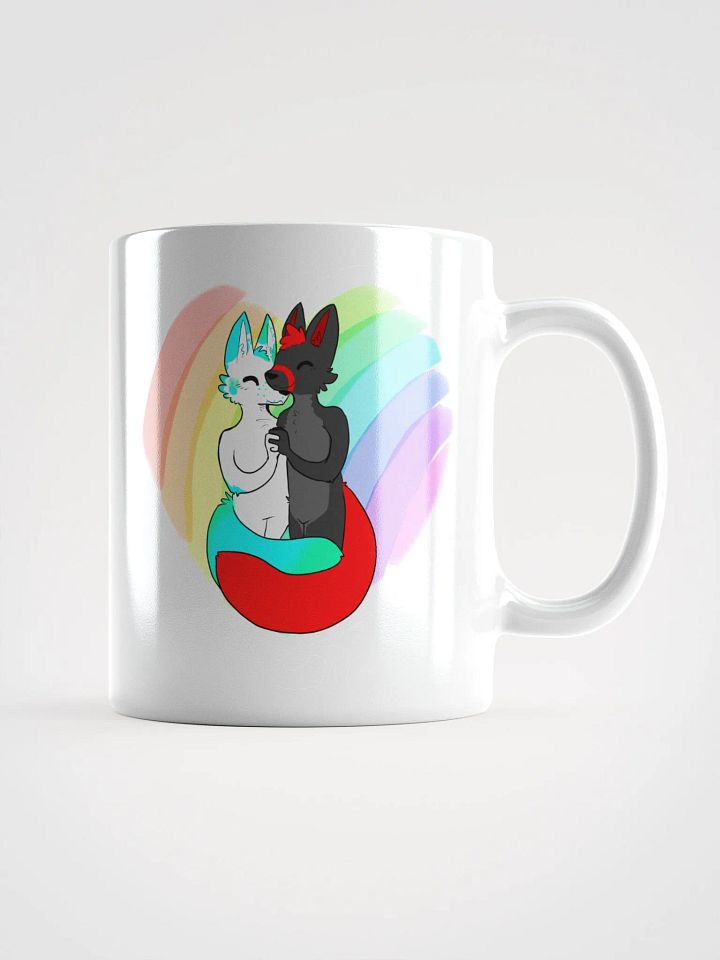Fisk x Fury Pride White Glossy Mug product image (1)