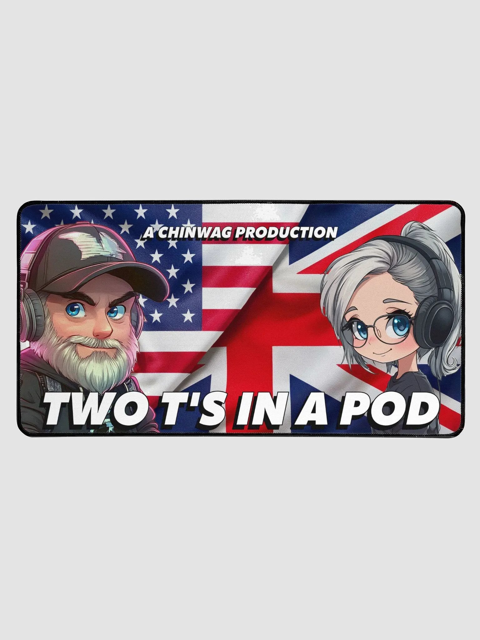 NEW STYLE - Two T's in a Pod Desk Mat product image (1)