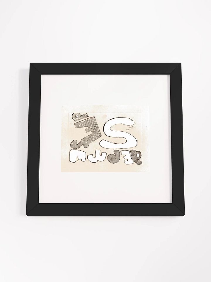 depressed/w depressed envelope Panel Card Print Framed product image (1)