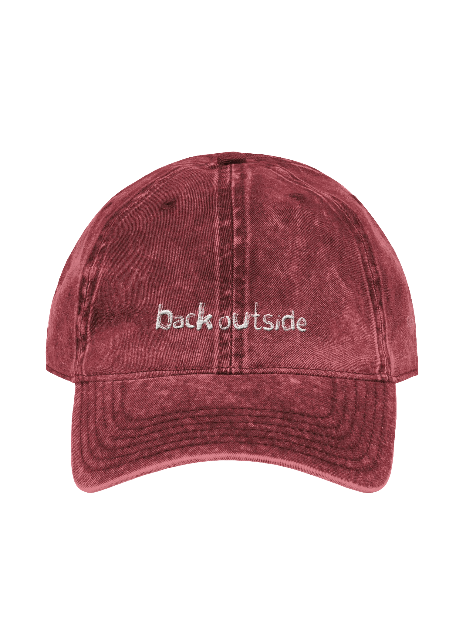 Back Outside Red Dad Hat product image (1)