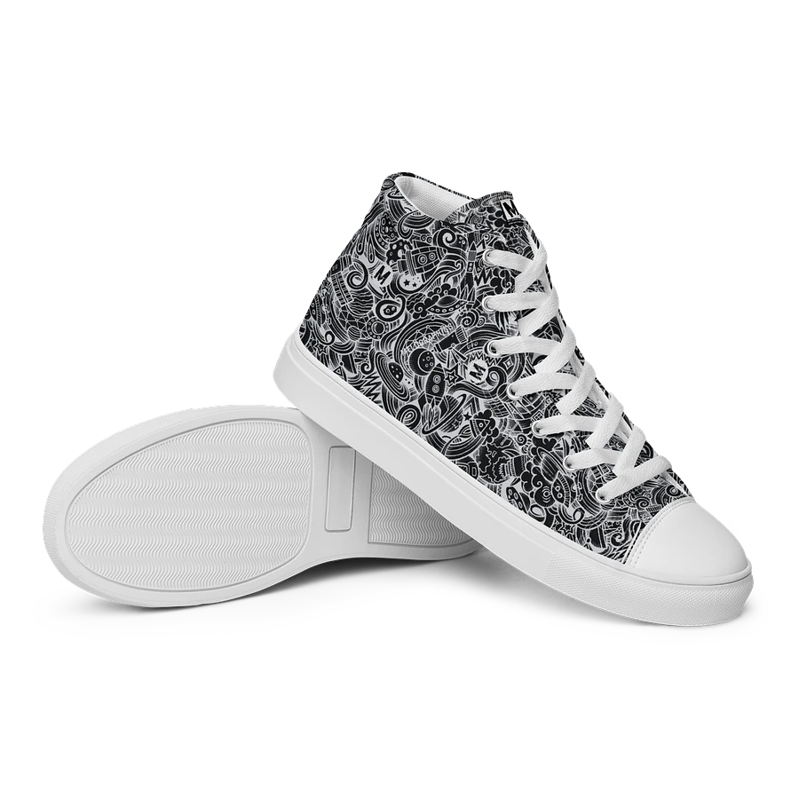 Dark Space Scribble - Women's High Tops | #MadeByMELO product image (10)
