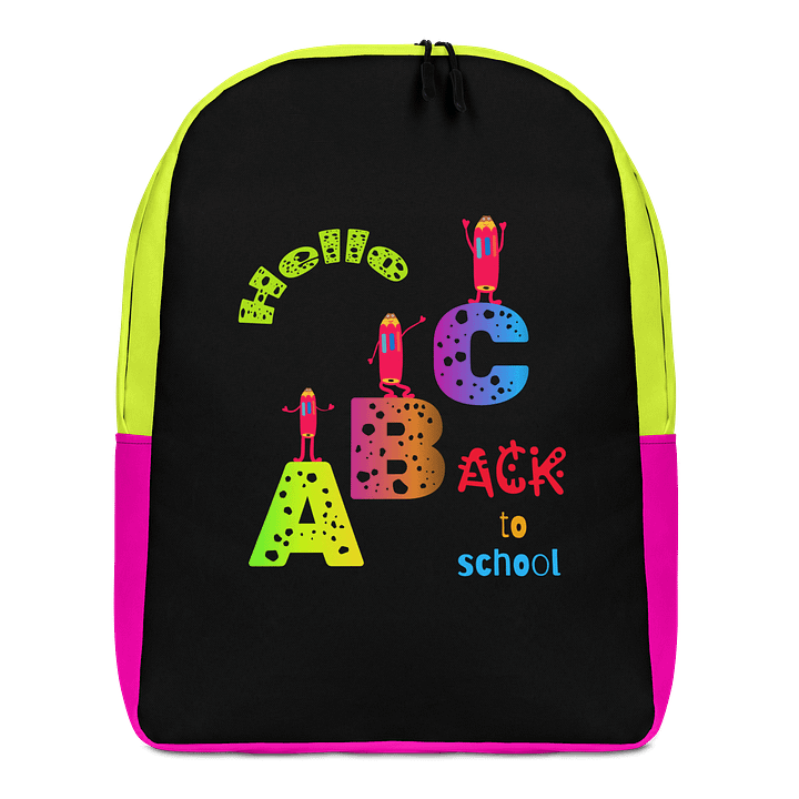 Cheerful ABC All-Over Print Backpack product image (1)