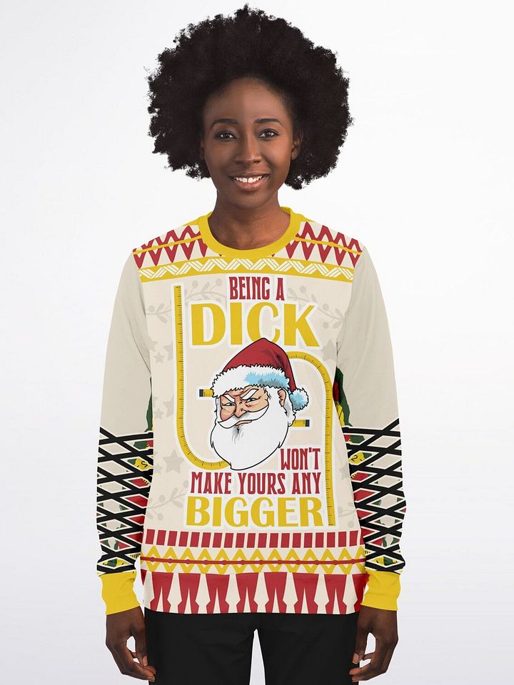 Sassy Santa Christmas Sweatshirt | Adult Humor Holiday Sweater | Funny Winter Party Outfit | Sarcastic Christmas Gift product image (1)