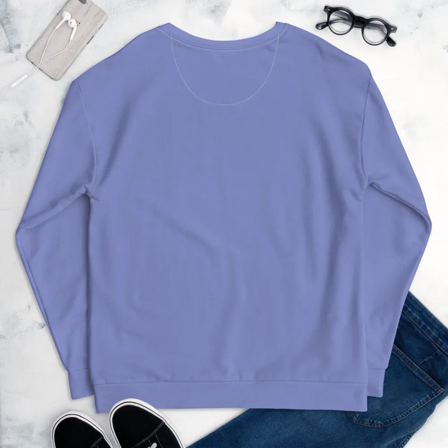 Plain Light Purple True Summer Unisex Recycled Polyester Heavyweight Premium Sweatshirt by Treasure Pie product image (9)