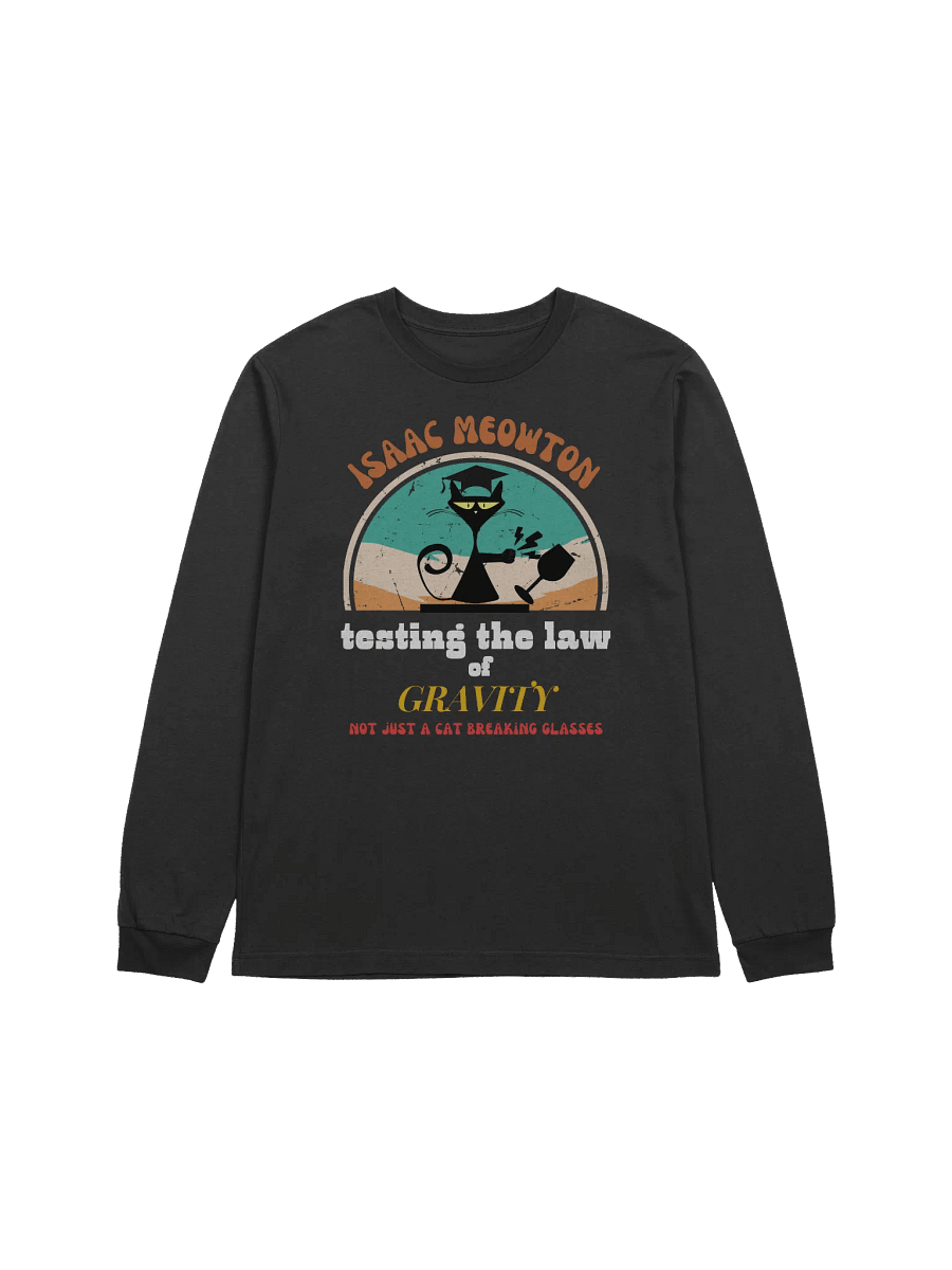 Isaac Cat Lover Long Sleeve T-Shirt product image (1)