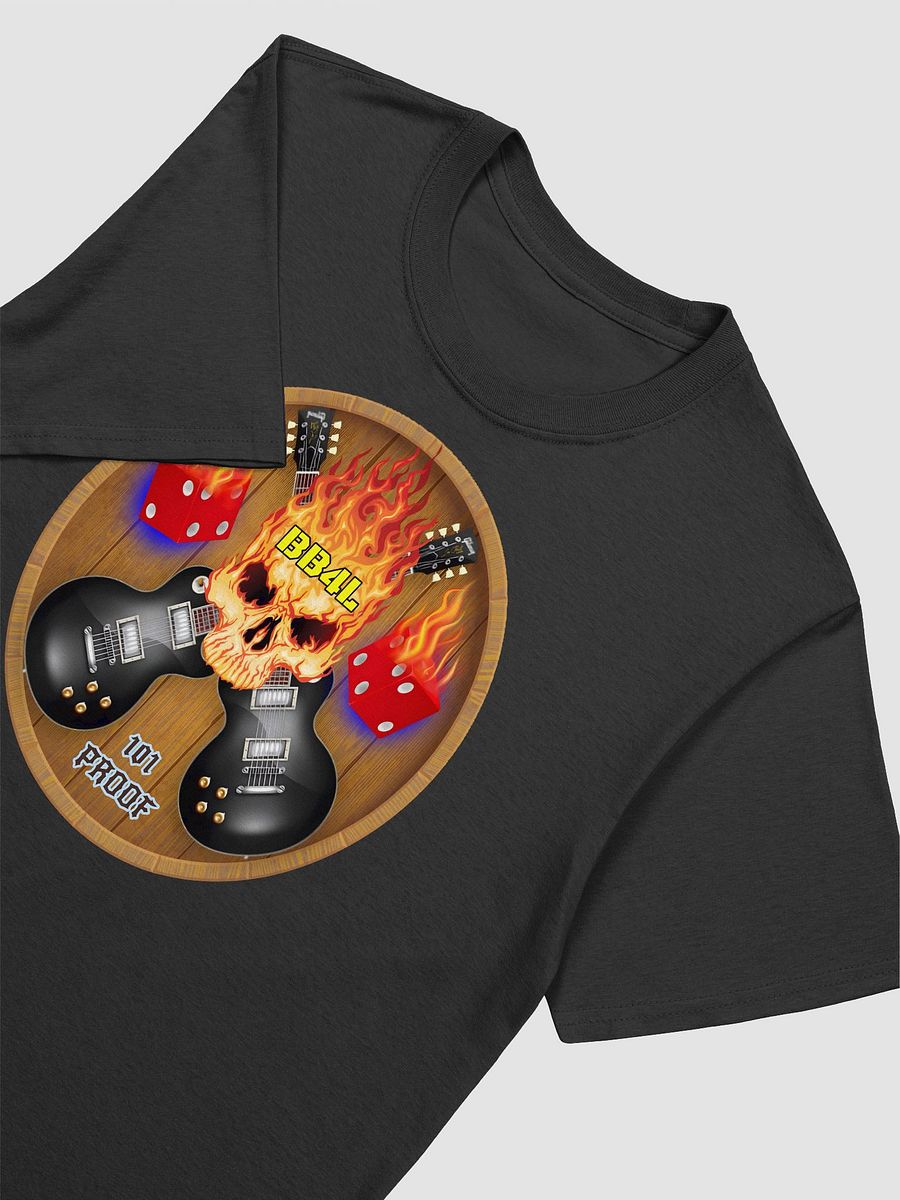 Flaming Skull Guitar Unisex Tee product image (7)