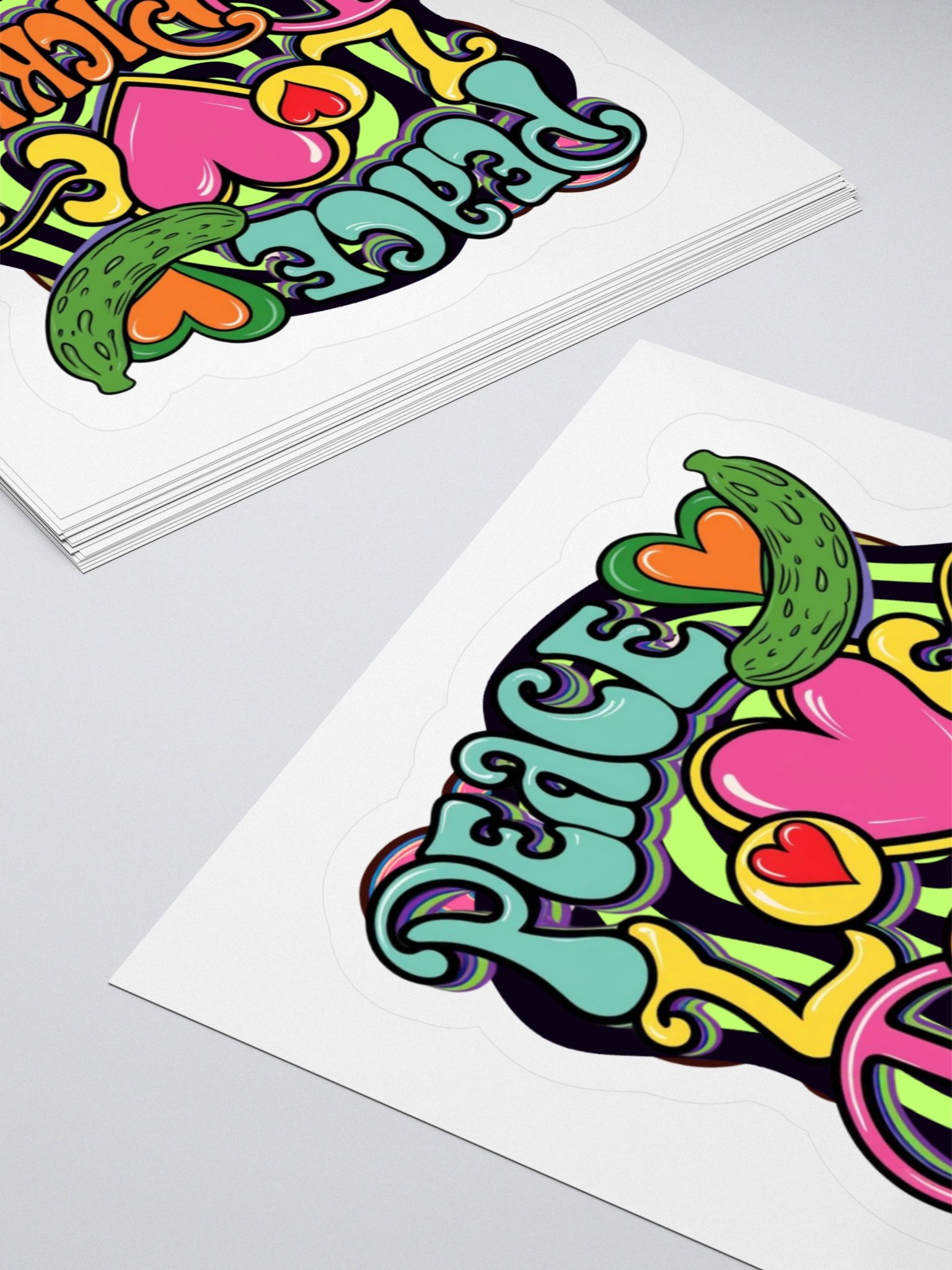 Peace, Love, and Pickles Sticker Set product image (11)