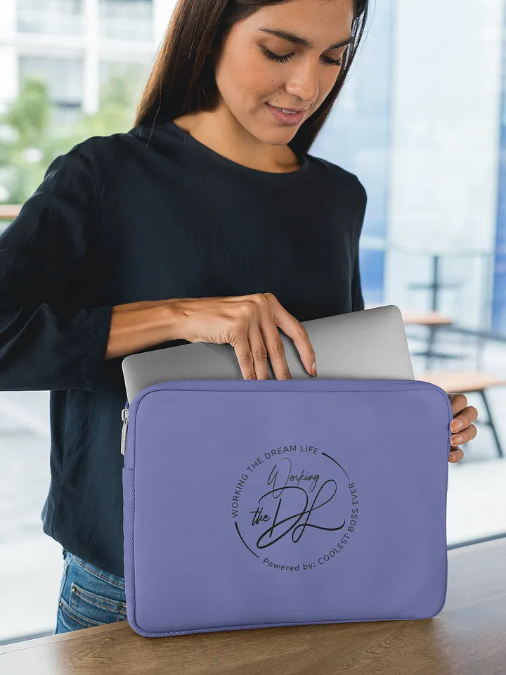 Premium Purple Laptop Sleeve – Working The Dream Life | Sleek, Protective & Leadership-Ready (13” & 15”) product image (2)