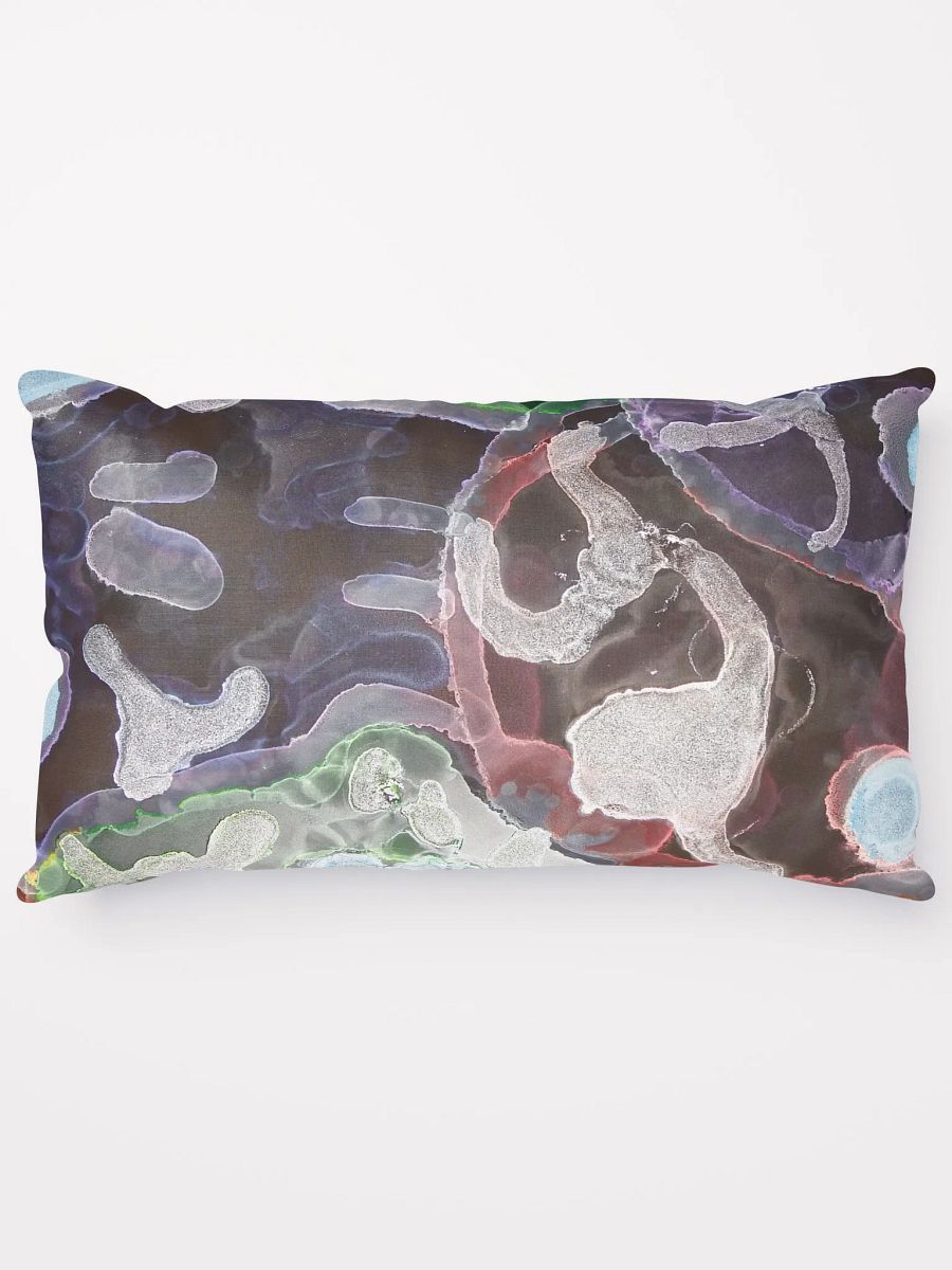 Sugar Skulls Dia de Lost Muertos Ink ARt Dreamy Cloudscape Pillow product image (5)