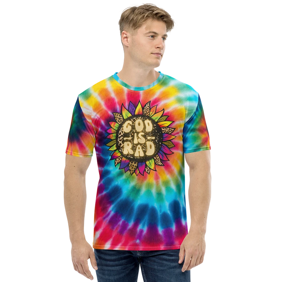 God Is Rad Tie Dye Leopard Sunflower T-Shirt product image (2)