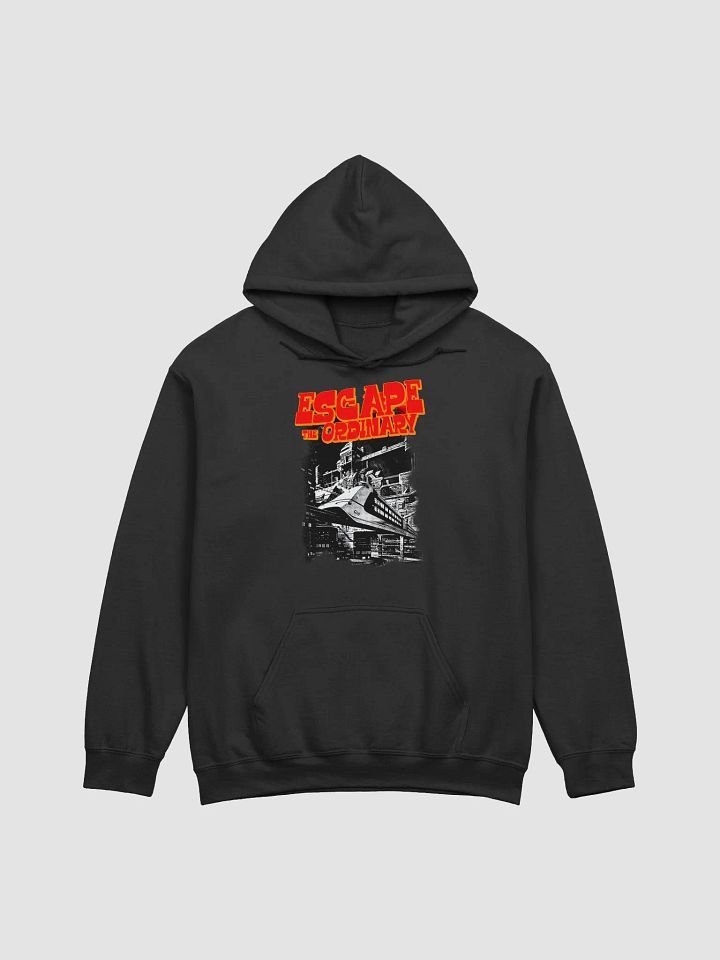 Escape The Ordinary Black Graphic Hoodie​ product image (1)
