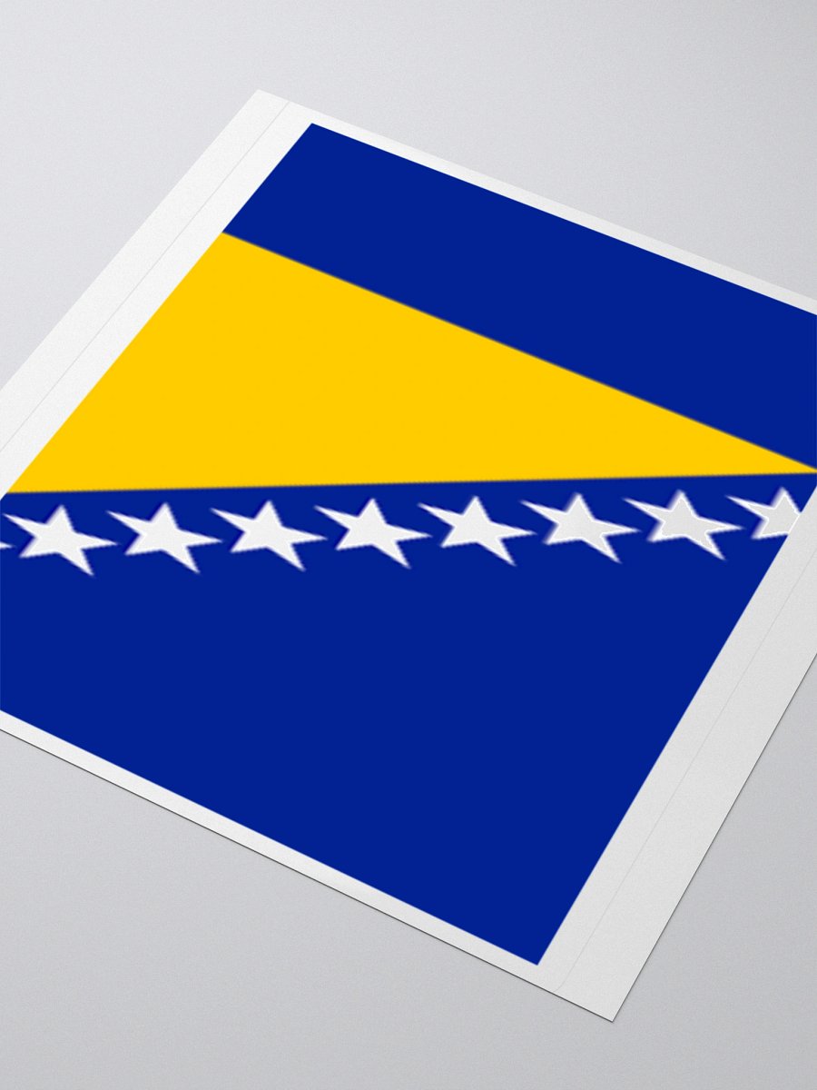 Exclusive Bosnia and Herzegovina Flag Kiss-Cut Stickers - High-Quality Vinyl, Multiple Sizes product image (7)