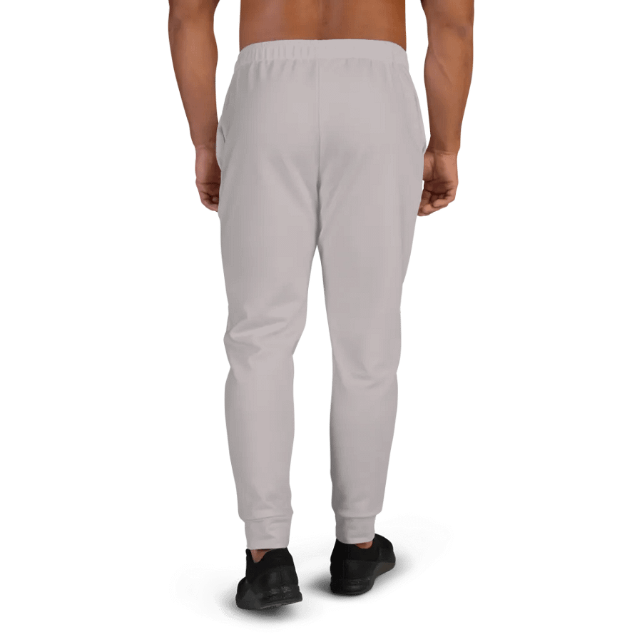 Plain Gray True Summer Recycled Polyester Premium Men's Joggers by Treasure Pie product image (4)