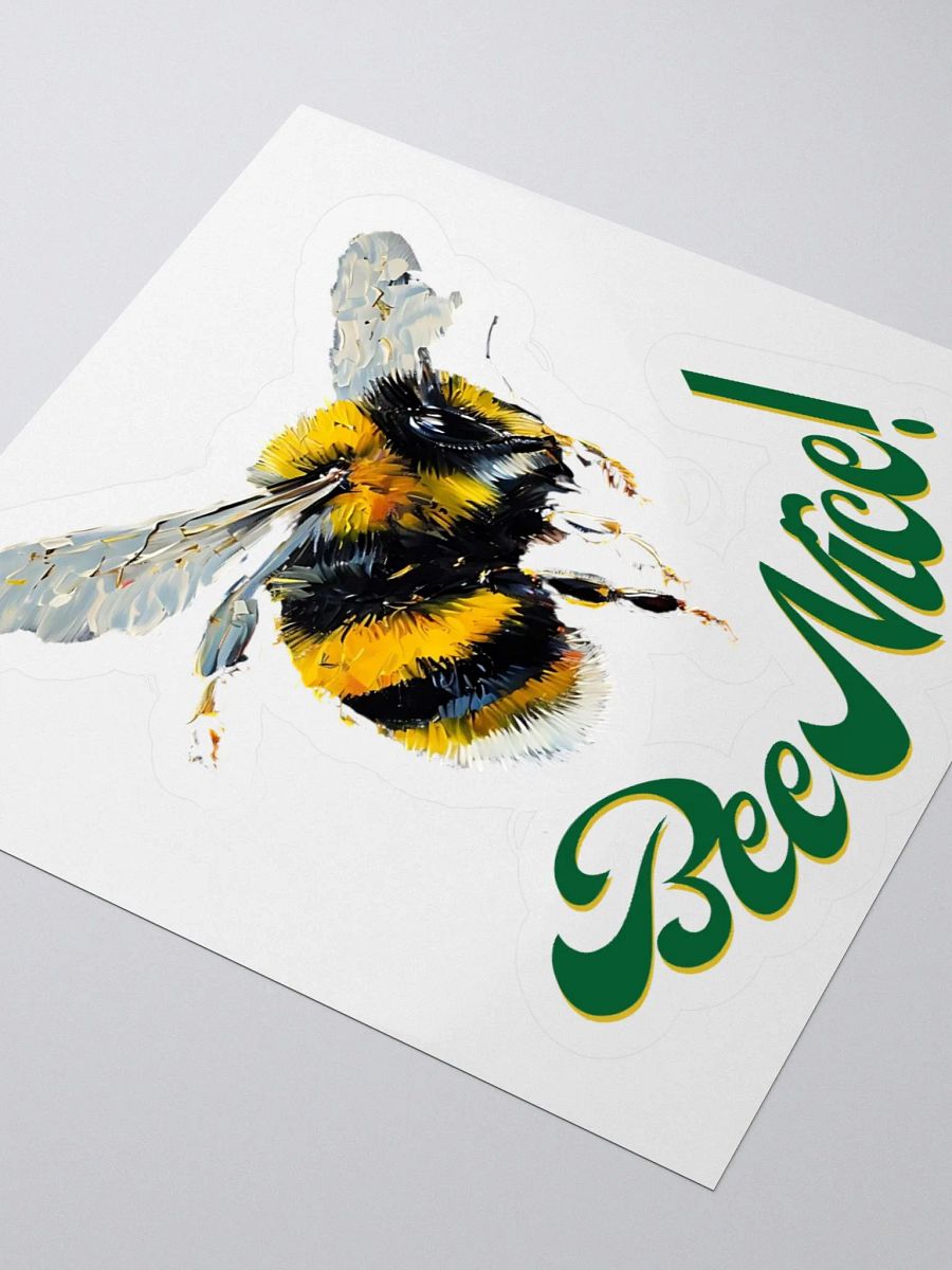 Bee Nice! Vibrant Kiss Cut Stickers product image (12)